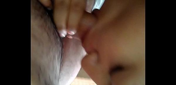  My friends mixed indiancuban baby momma sucks my dick while hes at work